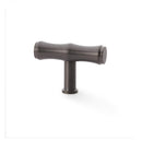 Alexander and Wilks - Crispin Bamboo T-bar Cupboard Knob - Dark Bronze PVD - AW801B-55-DBZPVD - Choice Handles