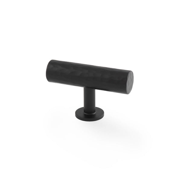 Alexander and Wilks - Leila Hammered T-Bar Knob - Black - AW804-55-BL