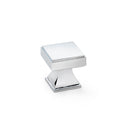 Alexander and Wilks - Jesper Square Cabinet Cupboard Knob - Polished Chrome - 30mm - AW806-30-PC - Choice Handles