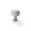 Alexander and Wilks -  Lucia Knurled Cupboard Knob - Satin Nickel - 29mm - AW807K-29-SN - Choice Handles
