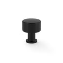 Alexander & Wilks Lucia Plain Cabinet Knob – Black – 29mm Diameter – AW807P-29-BL