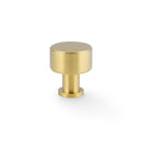 Alexander & Wilks Lucia Plain Cabinet Knob – Satin Brass PVD – 29mm Diameter – AW807P-29-SBPVD
