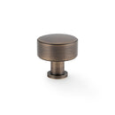 Alexander & Wilks Lucia Plain Cabinet Knob – Antique Brass – 35mm Diameter – AW807P-35-AB