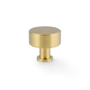 Alexander & Wilks Lucia Plain Cabinet Knob – Satin Brass PVD – 35mm Diameter – AW807P-35-SBPVD