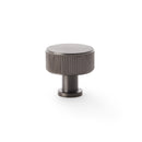 Alexander and Wilks - Lucia Reeded Cupboard Knob - Dark Bronze PVD - 35mm - AW807R-35-DBZPVD - Choice Handles