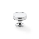 Alexander and Wilks - Lynd Cupboard Knob - Polished Chrome - 38mm - AW808-38-PC - Choice Handles