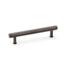 Alexander and Wilks - Crispin Knurled T-bar Cupboard Pull Handle - Dark Bronze PVD - 128mm - AW809-128-DBZPVD - Choice Handles