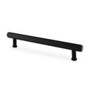 Alexander & Wilks Crispin Knurled T-Bar  Cupboard Pull Handle - Black - Centres 160mm - AW809-160-BL - Choice Handles