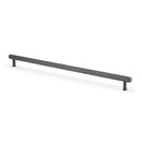 Alexander & Wilks Crispin Knurled T-Bar Cabinet Pull Handle – Dark Bronze PVD – 448mm Centres – AW809-448-DBZPVD