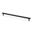 Alexander & Wilks Crispin Knurled T-Bar Cabinet Pull Handle – Black – 448mm Centres – AW809-448-BL