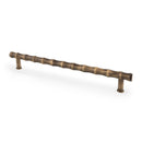 Crispin Bamboo T-Bar  Cupboard Pull Handle - Antique Brass - 224mm Centres - AW809B-224-AB - Choice Handles