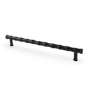Alexander & Wilks Crispin Bamboo T-Bar  Cupboard Pull Handle - Black - 224mm Centres - AW809B-224-BL - Choice Handles