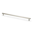 Alexander & Wilks Crispin Knurled T-Bar Cabinet Pull Handle – Satin Nickel – 448mm Centres – AW809-448-SN