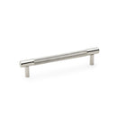 Alexander & Wilks - Brunel Knurled T-Bar Cupboard Handle - Polished Nickel PVD - Centres 128mm - AW810-128-PN - Choice Handles