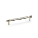 Alexander & Wilks Brunel Knurled T-Bar  Cupboard Handle - Satin Nickel - Centres 128mm - AW810-128-SN - Choice Handles