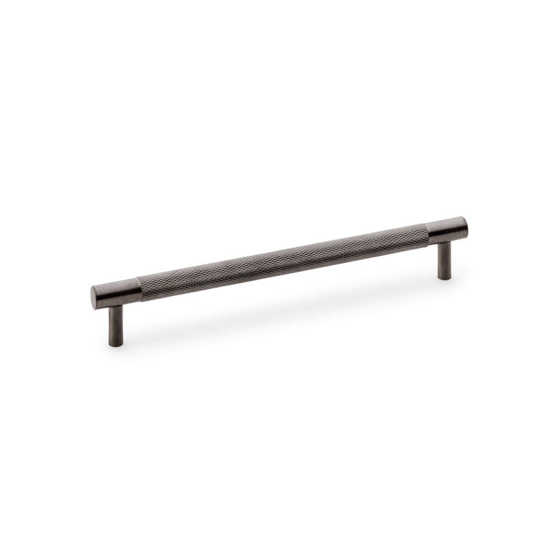 Alexander & Wilks - Brunel Knurled T-Bar Cupboard Handle - Dark Bronze PVD - Centres 192mm - AW810-192-DBZPVD
