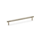 Alexander & Wilks Brunel Knurled T-Bar  Cupboard Handle - Satin Nickel - Centres 192mm - AW810-192-SN - Choice Handles