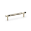 Alexander & Wilks - Brunel Knurled T-Bar Cupboard Handle - Satin Nickel PVD - Centres 96mm - AW810-96-SN - Choice Handles