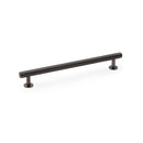 Alexander and Wilks Round T-Bar Cabinet Pull Handle - Dark Bronze - 192mm - AW814-192-DBZ - Choice Handles