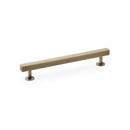Alexander and Wilks - Square T-Bar Cabinet Pull Handle - Antique Brass - 160mm - AW815-160-AB - Choice Handles
