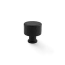 Alexander & Wilks Leila - Hammered Alexander and Wilks Cupboard Knob - Black - 30mm - AW816-30-BL - Choice Handles