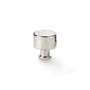 Alexander and Wilks Leila Hammered Cupboard Knob - Polished Nickel - 30mm - AW816-30-PN - Choice Handles