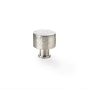 Alexander and Wilks Leila Hammered Cupboard Knob - Satin Nickel - 30mm - AW816-30-SN - Choice Handles