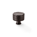 Alexander and Wilks Leila Hammered Cupboard Knob - Dark Bronze - 35mm - AW816-35-DBZ - Choice Handles