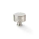 Alexander and Wilks Leila Hammered Cupboard Knob - Satin Nickel - 35mm - AW816-35-SN - Choice Handles