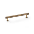 Alexander and Wilks Leila Hammered Cabinet Pull - Antique Brass - AW817-160-AB - Choice Handles