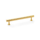 Alexander and Wilks Leila Hammered Cabinet Pull - Satin Brass - AW817-160-SB - Choice Handles