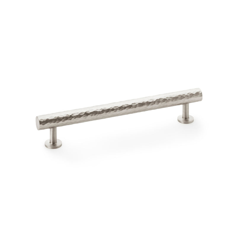 Alexander and Wilks Leila Hammered Cabinet Pull - Satin Nickel - AW817-160-SN