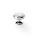 Alexander and Wilks - Lynd Hammered Cupboard Knob - Polished Chrome - 32mm - AW818-32-PC - Choice Handles