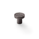 Alexander and Wilks - Hanover Hammered Cupboard Knob - Dark Bronze - 30mm - AW820-30-DBZ - Choice Handles