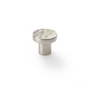 Alexander and Wilks - Hanover Hammered Cupboard Knob - Satin Nickel - 30mm - AW820-30-SN - Choice Handles