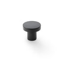 Alexander and Wilks Hanover Plain Cupboard Knob - Black - Knob 30mm - AW821-30-BL - Choice Handles