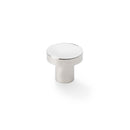 Alexander and Wilks Hanover Plain Cupboard Knob - Polished Nickel - Knob 30mm - AW821-30-PN - Choice Handles