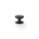Alexander and Wilks - Waltz Round Cupboard Knob on Stepped Rose - Dark Bronze - Knob 25mm - AW825-25-DBZ - Choice Handles
