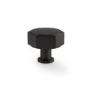 Alexander & Wilks Vesper Alexander and Wilks Hex  Cabinet Knob - Black - AW828-40-BL - Choice Handles