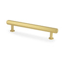 Alexander & Wilks Vesper Alexander and Wilks Hex  T-Bar Cabinet Pull-Satin Brass-128mm C/C - AW830-128-SB - Choice Handles