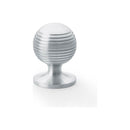 Alexander and Wilks - Caesar Cupboard Knob on Round Rose - Satin Chrome - 32mm - AW832-32-SC - Choice Handles