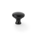 Alexander and Wilks  - Wade Round Cupboard Knob - Black - 32mm - AW836-32-BL - Choice Handles