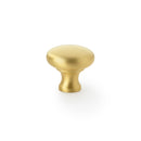 Alexander and Wilks  - Wade Round Cupboard Knob - Satin Brass - 32mm - AW836-32-SB - Choice Handles