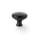 Alexander and Wilks  - Wade Round Cupboard Knob - Black - 38mm - AW836-38-BL - Choice Handles