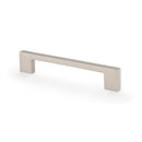 Alexander & Wilks Marco Cabinet Pull Handle – Satin Nickel – 128mm Centres - AW837-128-SN