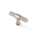 Alexander & Wilks Kingston Knurled T-Bar Cabinet Knob – Polished Nickel PVD – 80mm – AW838-80-PNPVD