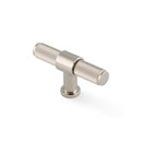 Alexander & Wilks Kingston Reeded T-Bar Cabinet Knob – Polished Nickel PVD – 80mm – AW838R-80-PNPVD
