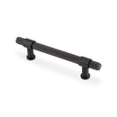 Alexander & Wilks Kingston Knurled Cabinet Pull Handle – Dark Bronze PVD – 128mm Centres – AW839-128-DBZPVD