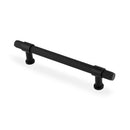 Alexander & Wilks Kingston Knurled Cabinet Pull Handle – Black – 160mm Centres – AW839-160-BL