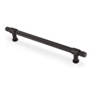 Alexander & Wilks Kingston Knurled Cabinet Pull Handle – Dark Bronze PVD – 224mm Centres – AW839-224-DBZPVD